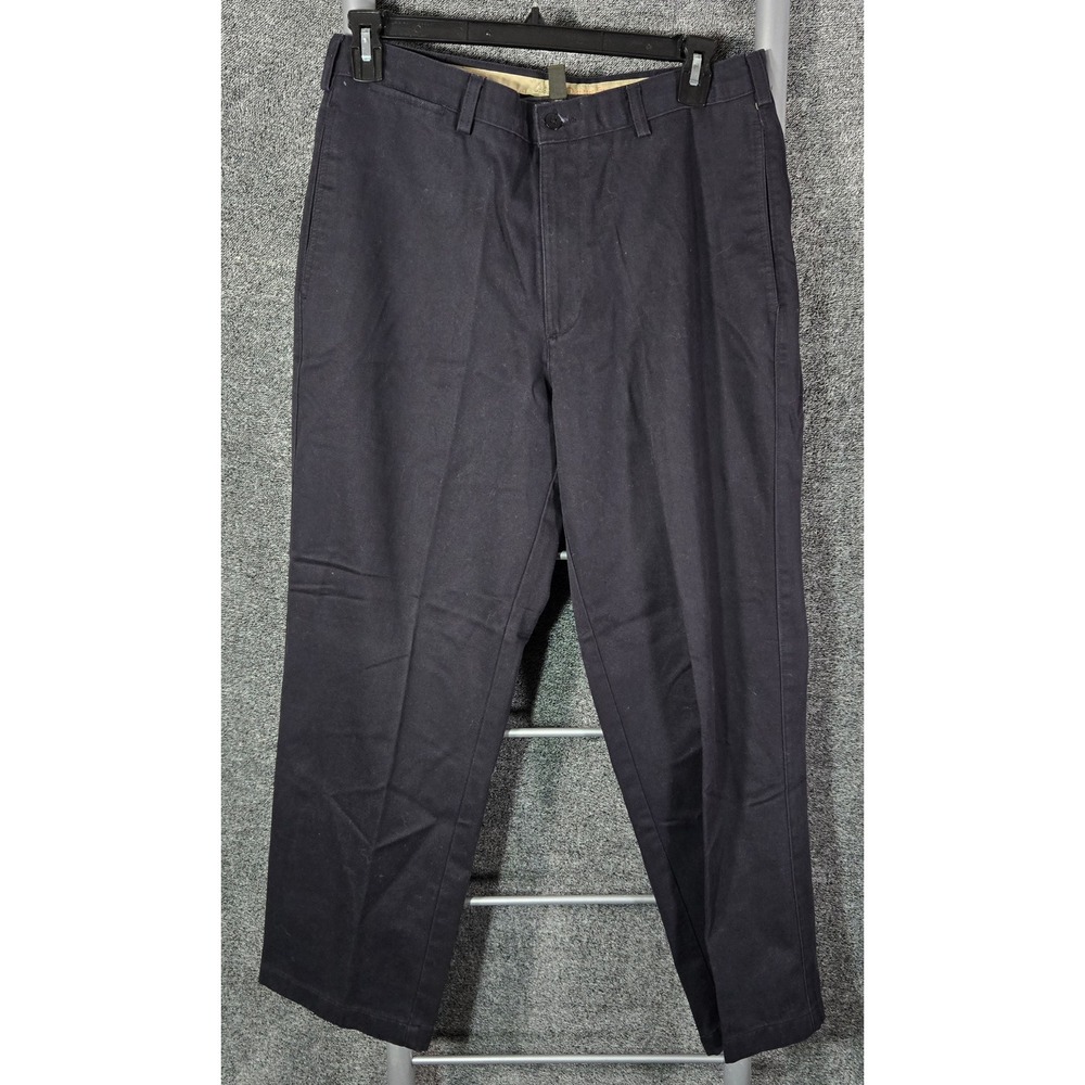 Cabelas Outfitter Series Mens Navy Blue Cotton Chino Pants 33x29.5 905730